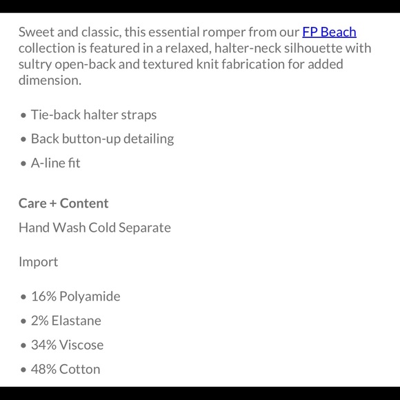 NWT FREE PEOPLE Seashell Sweater Romper - Picture 4 of 4